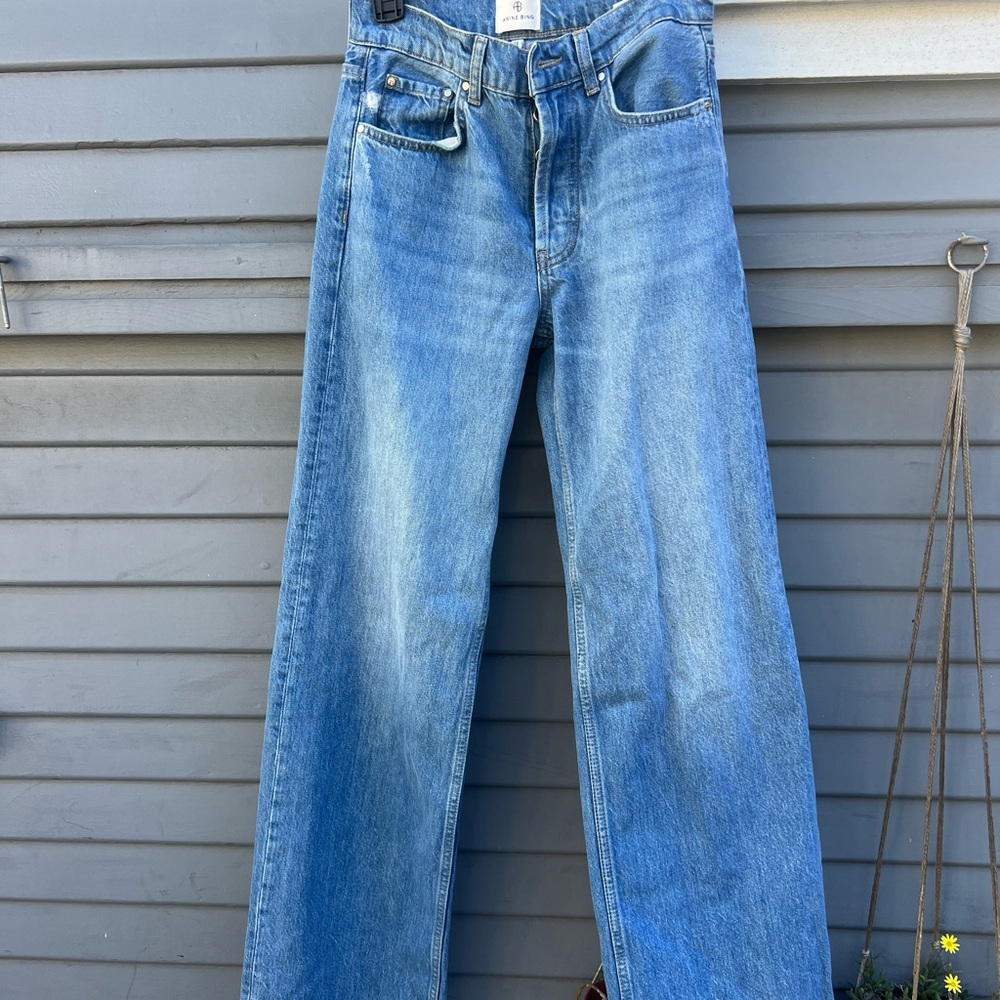 Anine Bing Hugh Blue Denim Jeans